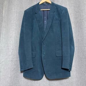 PT Princeton Blue Suede Sport Coat Men 46R* Blue Leather Ultra Suede Hong Kong